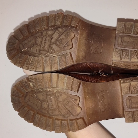 Kork by krork-ease Brown leather boots  motorcycle style - Picture 9 of 14